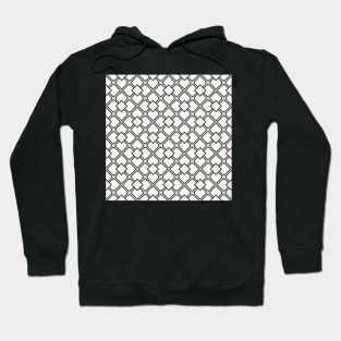 Mosaic Tile White and Black Hoodie